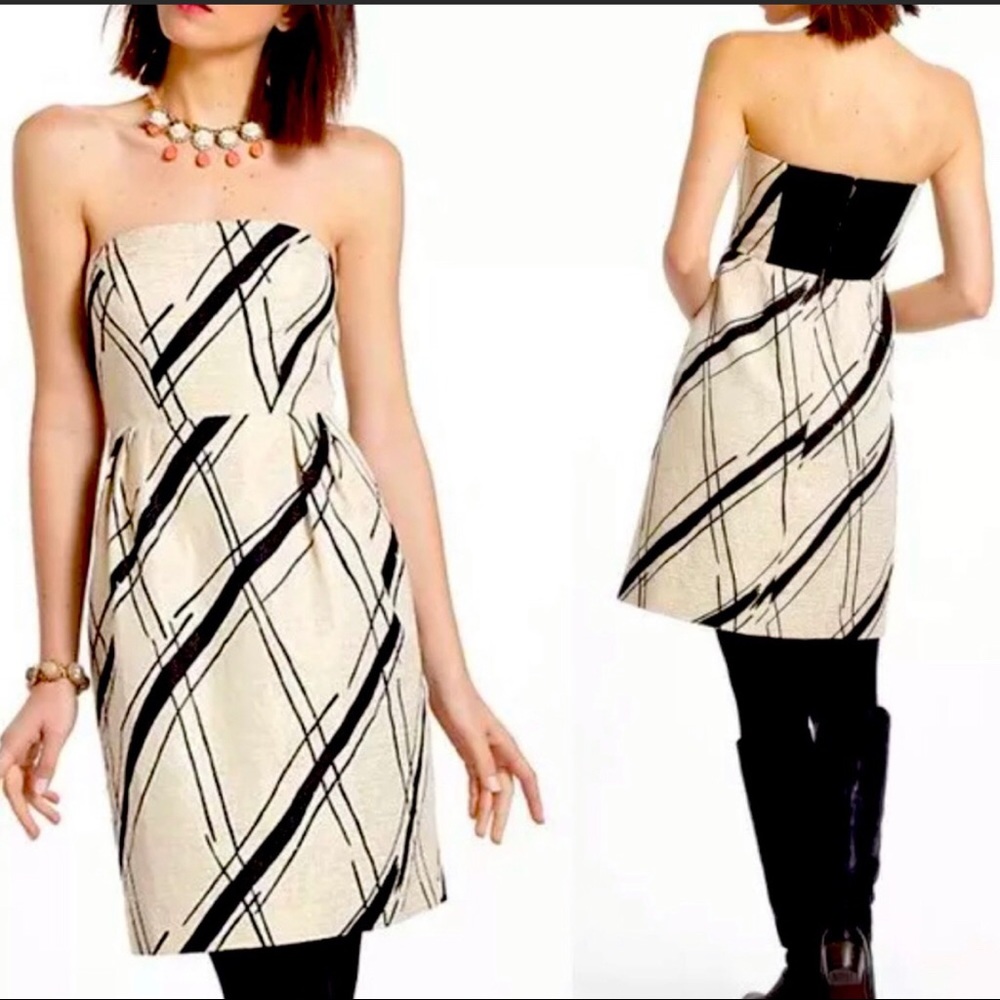 Anthropologie Girls From Savory Strapless Dress